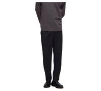 Tapered Fit Stoffhose mit Bundfalten Modell 'LEROY' M men Black