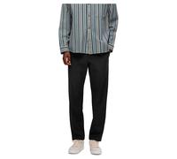 Selected 196 Robert String Straight Fit Hosen M Black