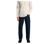 Straight-Jeans SELECTED "SLH196-STRAIGHT BEN KORI JEANS NOOS", Herren, Gr. 30, Länge 32, blau (dunkelblau denim detail:202), Denim/Jeans, Obermaterial: 99% Baumwolle, 1% Elasthan, unifarben, straight