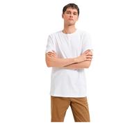 Selected T-Shirt ASPEN Regular Fit Baumwoll-Mix O-Neck Weiß L