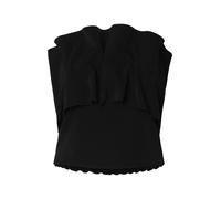 Selected - Bandeau-Top mit Volant-Detail - Slfvinelle schwarz - Gr. - 38