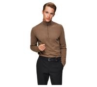 SELECTED HOMME Herren Slhberg Half Zip Cardigan B Noos Sweatshirt, Teak, XL EU