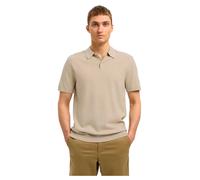 SELECTED HOMME Poloshirt mit elastischen Abschlüssen in Ecru, Größe XXL