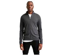 Selected Berg Vollreißverschluss Pullover 2XL Antracit / Detail Melange