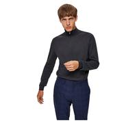 Selected Berg Vollreißverschluss Pullover M Antracit / Detail Melange