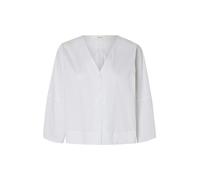 Selected - Bluse mit V-Ausschnitt - Slfbea weiß - Gr. - 38