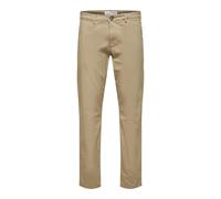Selected New Miles Slim Fit Chinohose 30 Greige