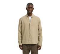 SELECTED MEN - SLMREGCLAUS CLAY LINENBLEND LS SHT NOOS Pure Cashmere - Gr. - S
