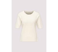 Selected Regular Fit T-Shirt in Ausbrenner-Optik Modell 'HELEN' in Offwhite, Größe XL