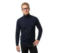 Rollkragenpullover SELECTED HOMME "SLHDANE LS KNIT STRUCTURE ROLL NECK NOOS", Herren, Gr. M, blau (sky captain), Strick, Obermaterial: 100% Baumwolle, unifarben, regular fit hüftbedeckend, hoch geschl