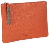 selected femme bags Milla Clutch 16032628, Damen Clutches, Orange (Gold Flame), 22x16x1 cm (B x H x T)