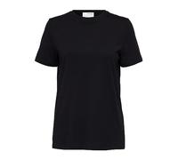 SELECTED FEMME Basic Kurzarm T-Shirt Dünnes Oberteil aus Bio Baumwolle Rundhalsausschnitt SLFMYESSENTIAL