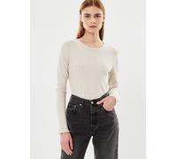 Selected Femme - Bekleidung Slfanna Ls Crew Neck Tee S Noos - beige - Größe L