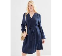 Selected Femme - Bekleidung Slfviva Ls Short V-Neck Dress Noos - blau - Größe 38