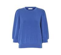 Selected Femme Sweatshirt SLFTENNY Regular-Fit Scuba 3/4-Ärmel Dazzling Blue Größe S