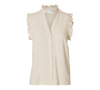 SELECTED FEMME Damen Female Oberteil mit Rüschen Ärmelloses Slfviva Sl Sun Ruffle Top Noos (1er Pack)