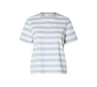 Selected Femme Damen Selected Femme Female T-Shirt Gestreiftes Boxy Fit Slfessential Ss Striped Boxy Tee Noos (1er Pack)