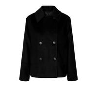 Selected Femme Regular Fit Jacke aus Woll-Mix Modell 'ALMA' in Black, Größe 38