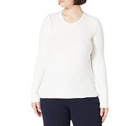 SELECTED FEMME Damen Slfanna Crew Neck Tee Noos Longsleeve, Snow White, S EU