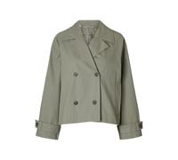 SELECTED FEMME Damen Slfcilo Short Trenchcoat Noos, Vetiver, Numeric_42