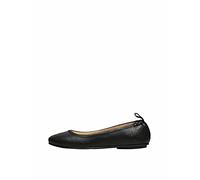Selected femme Damen SLFEMMA Leather Ballerina B Ballerinas, Black, 37 EU