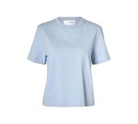SELECTED FEMME Damen Slfessential Boxy Tee Noos T-Shirt, Cashmere Blue, S EU