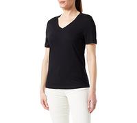 Selected Femme T-Shirt mit V-Ausschnitt Modell 'ESSENTIAL' in Black, Größe XS