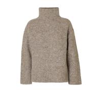 SELECTED FEMME Damen Slfgabriella Ls Knit High Neck Noos, Steel Gray, L EU