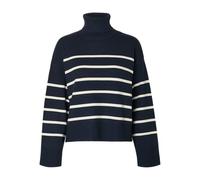 Selected - Rollkragenpullover beige/blau - Gr. - L
