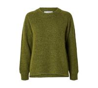 SELECTED FEMME Damen SLFLULU LS Knit O-Neck B NOOS Strickpullover, Cardamom Seed/Detail:Melange, XS