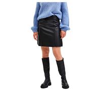 SELECTED FEMME Damen Slfnew Ibi Mw Leather Skirt B Noos Lederrock, Schwarz, 42 EU