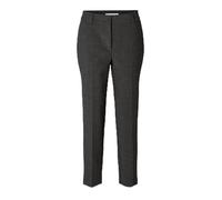 SELECTED FEMME Damen SLFRITA-RIA MW Crop Pant DGM NOOS Hose, Dark Grey Melange/Detail:Melange, 34