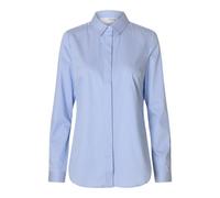 SELECTED FEMME Damen Slfromie Ls Striped Fitted Shirt Noos, Bright White, 34 EU