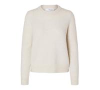 SELECTED FEMME Damen Slfsia Ras Knit O-Neck Noos Strickpullover, Birch, M EU