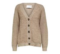 SELECTED FEMME Damen Slfsira Ls Knit Cardigan B Noos, Tannin/Detail:melange, XL