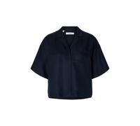 SELECTED FEMME Female Bluse aus Leinengemisch Kurzarm | Linen-blend shirt