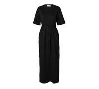 Selected Maxikleid mit Eingrifftaschen und Gehschlitz in Black, Größe S