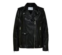 Selected Madison Leather Jacket Schwarz 40 Frau (Herstellerartikelnummer: 16063204-Black-40)