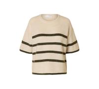 SELECTED FEMME Female Oberteil Kurzarm Wollgemisch