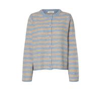 Selected Regular Fit Sweatjacke aus Woll-Mix mit Alpaka-Anteil Modell 'LULU NEW' in Hellblau, Größe S