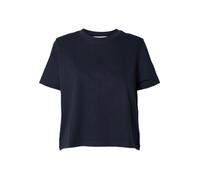 Selected Boxy Fit T-Shirt aus Baumwoll-Viskose-Mix Modell 'ESSENTIAL' in Dunkelblau, Größe XS