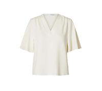 Selected Tenny Kurzarm-t-shirt Mit V-ausschnitt (Herstellerartikelnummer: 16096373-SnowWhite-M)