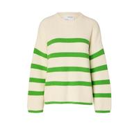 SELECTED FEMME Gestreifter Pullover Oversize Design Grobstrick Sweater SLFBLOOMIE NOOS