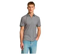 SELECTED FEMME Herren Slhfave Zip Ss Polo Noos, Medium Grey Melange, XL EU