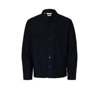 Selected Femme Herren Overshirt Leroy Leinen-Mix Noos Sky Captain XXL