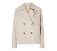 SELECTED FEMME SLFALMA Noos Women's Short Wool Jacket, Sandshell/Detail: Melange, 34, Sandshell/Detail: Melange, XS/S