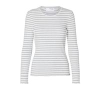 SELECTED FEMME SLFANNA LS Crew Neck Tee STR NOOS