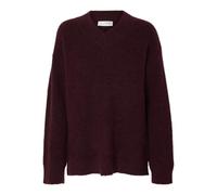 SELECTED FEMME Slfsia Ras Ls Knit Long V-Neck Noos