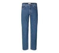 Slim-fit-Jeans SELECTED "SLH175-SLIM BEN KORI JEANS NOOS", Herren, Gr. 31, Länge 34, blau (medium blau denim detail:203), Denim/Jeans, Obermaterial: 99% Baumwolle, 1% Elasthan, unifarben, slim fit, Je