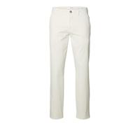 Slim Fit Stoffhose mit französischen Eingrifftaschen 36/32 men Weiss
